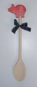 pig wooden spoon
