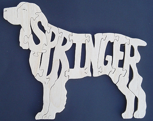 Springer Spaniel Puzzle plywood