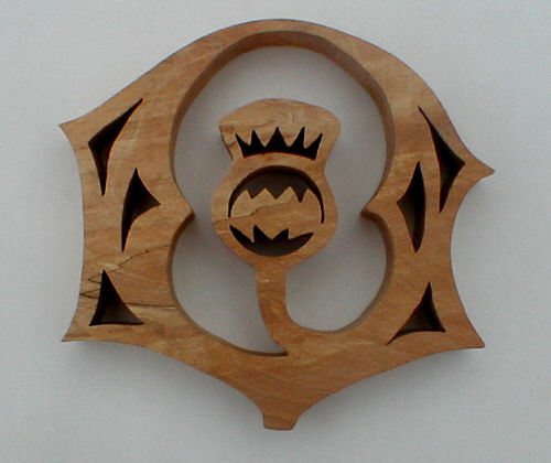 thistle design wall plaque