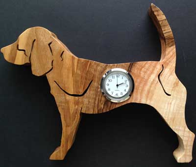 Shaped Beagle Clock