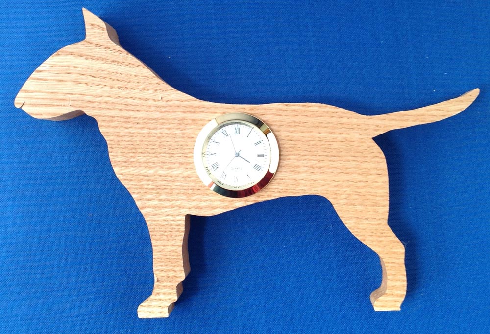 Bull terrier Clock