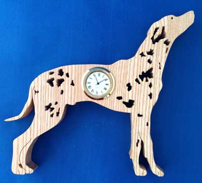 Shaped Dalmatian Clock