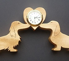 Dachshund love Clock