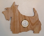 Shaped Scottie Clock