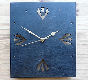 Black Thistle Clock